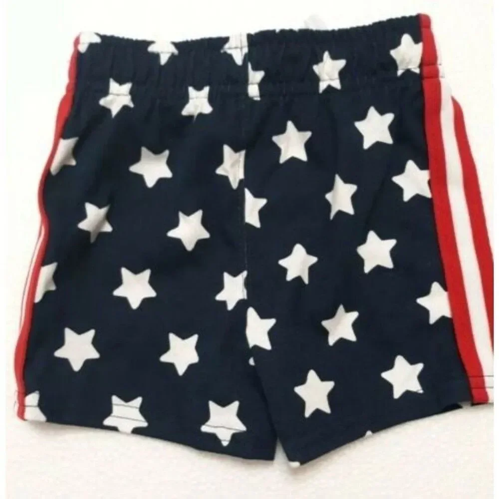 Way To Celebrate Americana Baby & Toddler Stars Stripes Patriotic Shorts 12 mo